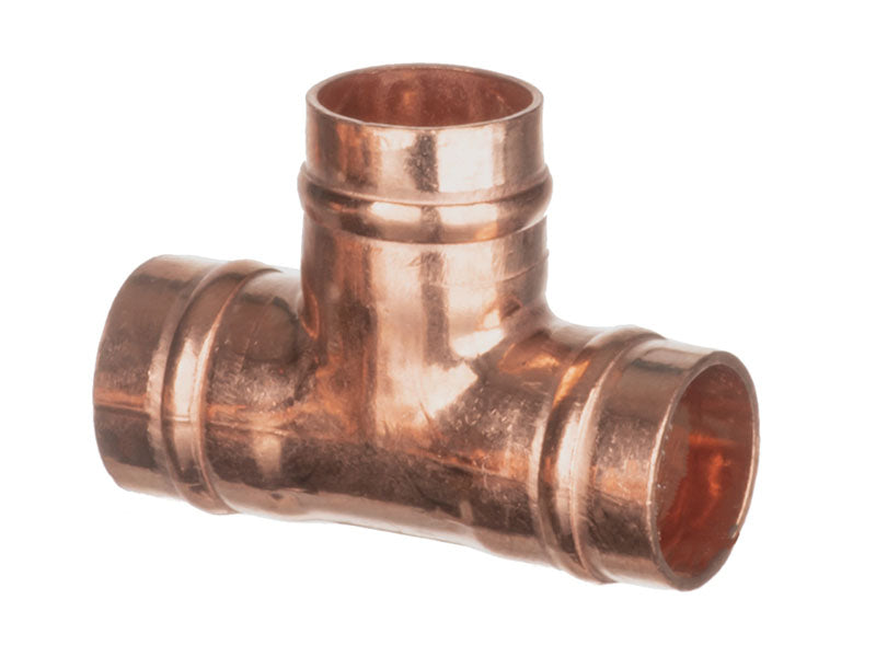 Solder Ring Copper Equal Tee