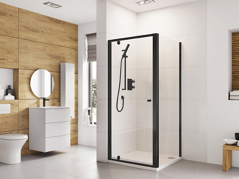 Waterbox Shower Doors Side Panels - Black Finish