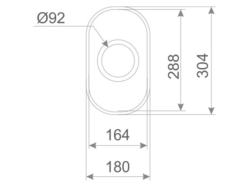Skyros 165mm x 290mm x 120mm S/Steel Inset Bowl