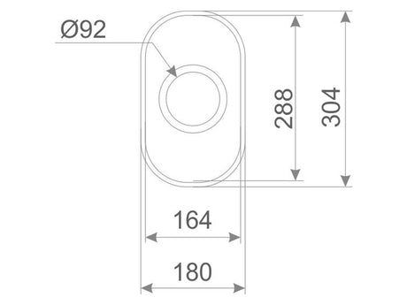 Skyros 165mm x 290mm x 120mm S/Steel Inset Bowl