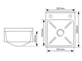 The Suir 380mm Floor & Free Standing Wash Hand Basin