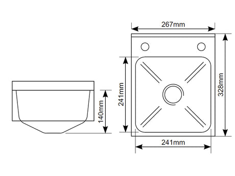 The Suir 380mm Floor & Free Standing Wash Hand Basin