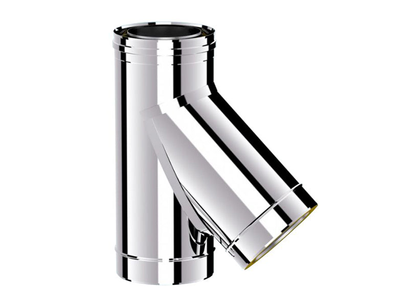 Toggle Lock Chimney System - 45 Deg. Tee c/w Plug