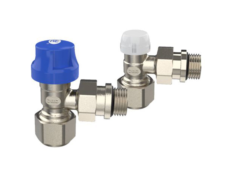 Pair Thermostatic Radiator Valves for 16mm Multilayer Pipe