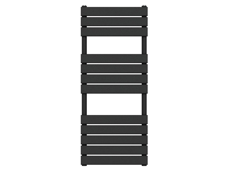 Black Flat Tube Towel Warmers