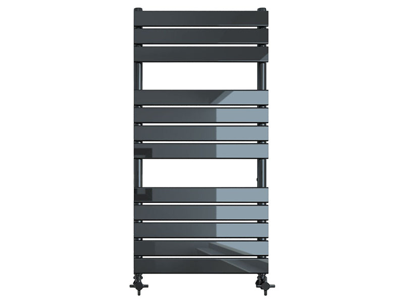 Black Nickel Flat Tube Towel Warmers