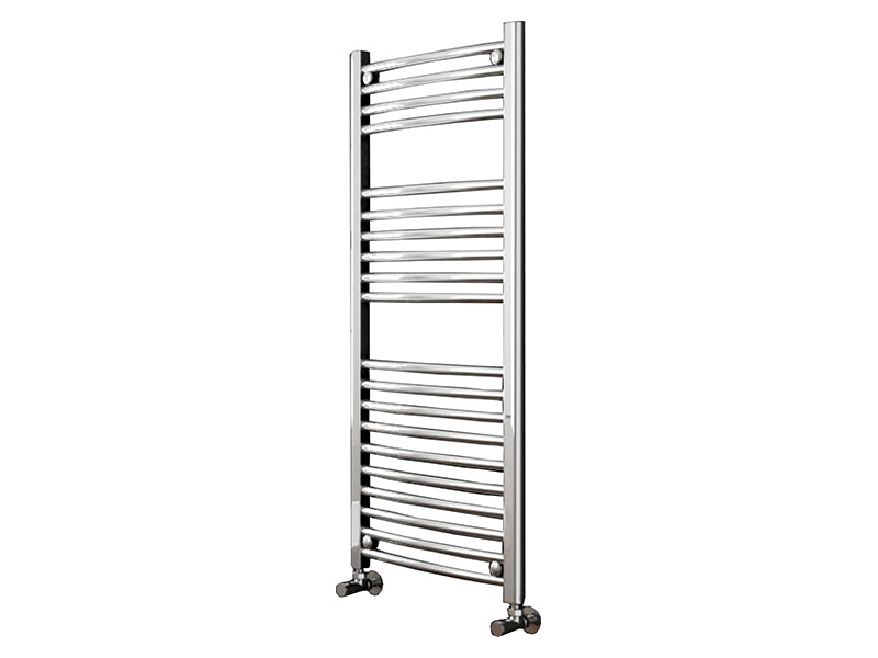 Polished S/Steel Curved Towel Warmer with Round Rails