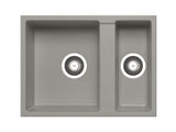Tetragon Undermount Sink 590 x 440cm 1 & 1/2B - Industrial Grey Finish