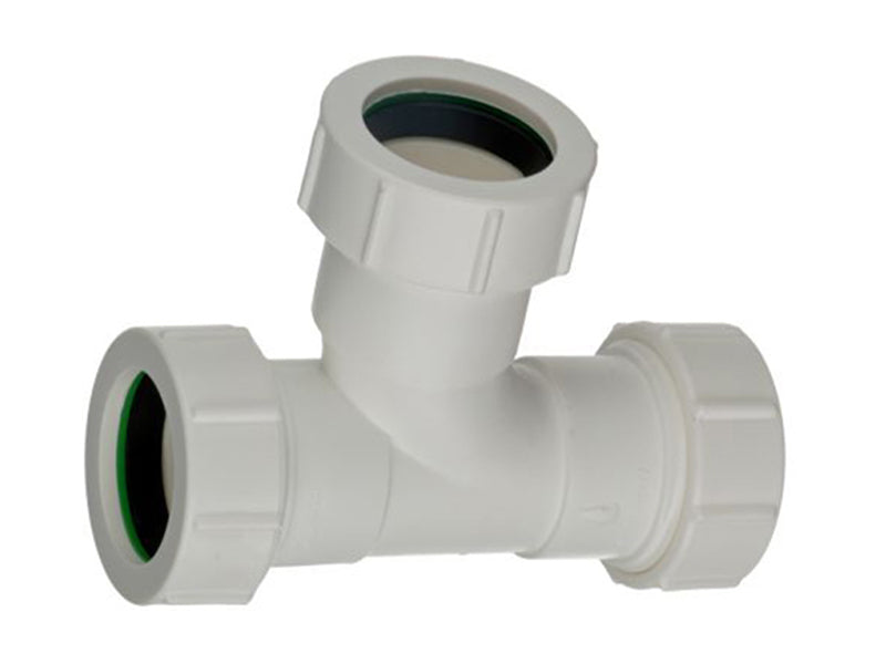 Compression Waste Fittings 90 Deg. Swept Tee