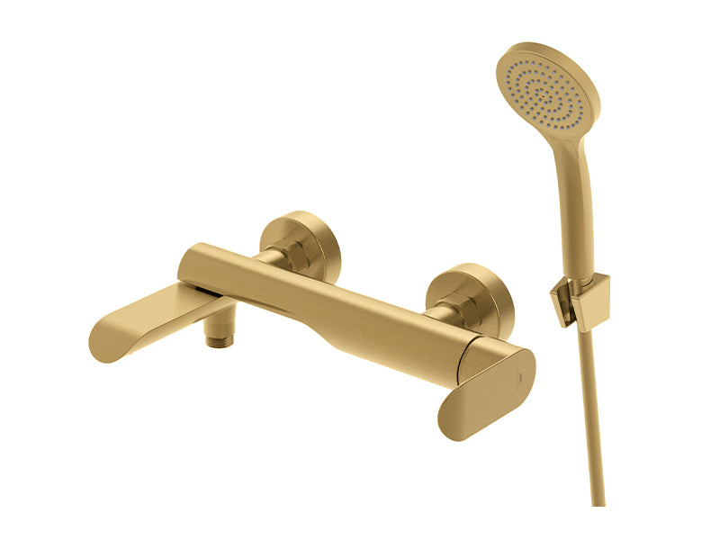 Rubineta ULTRA 10/K Bath/Shower Mixer - Brushed Brass Finish