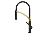 Rubineta Ultima 50 Monobloc Sink Mixer - Gold / Black