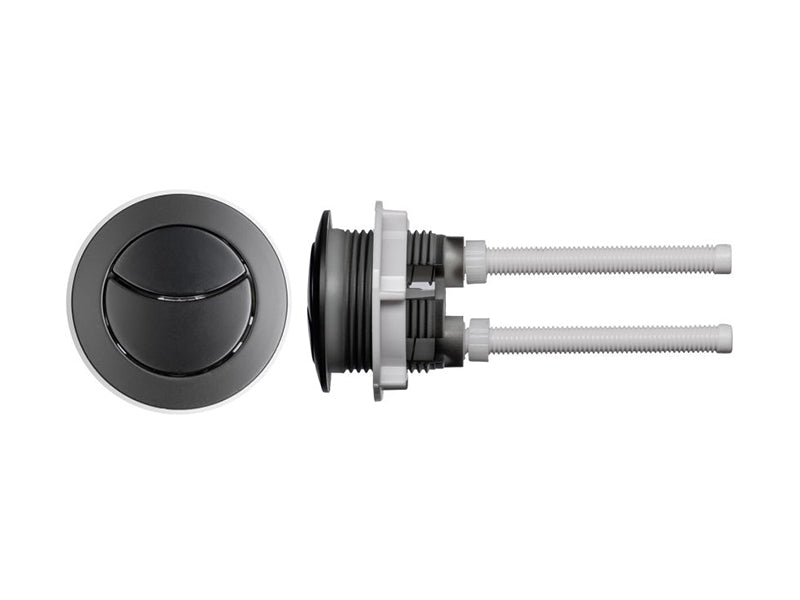 Universal Direct Rod Dual Flush Button - Black