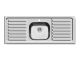 Volos 1310mm x 510mm 1B 2D S/Steel Inset Sink