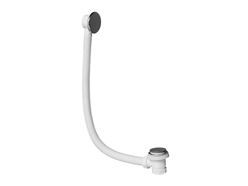 Wirquin 1 1/2" x 70mm Flange Bath Waste and Overflow Assembly with Popper Plug