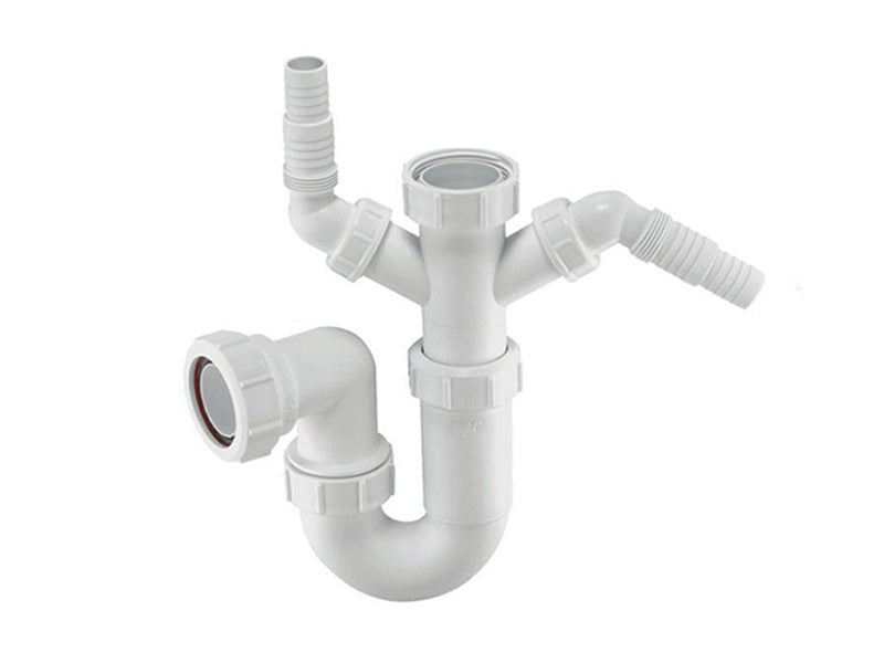 McAlpine Double Spigot Trap with Adjustable Inlet