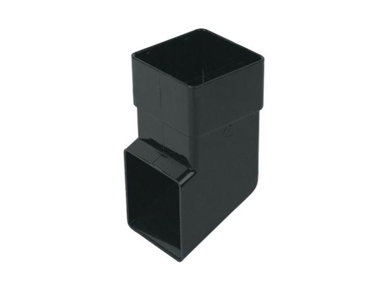 Rainwater Square Downpipe Shoe - Black