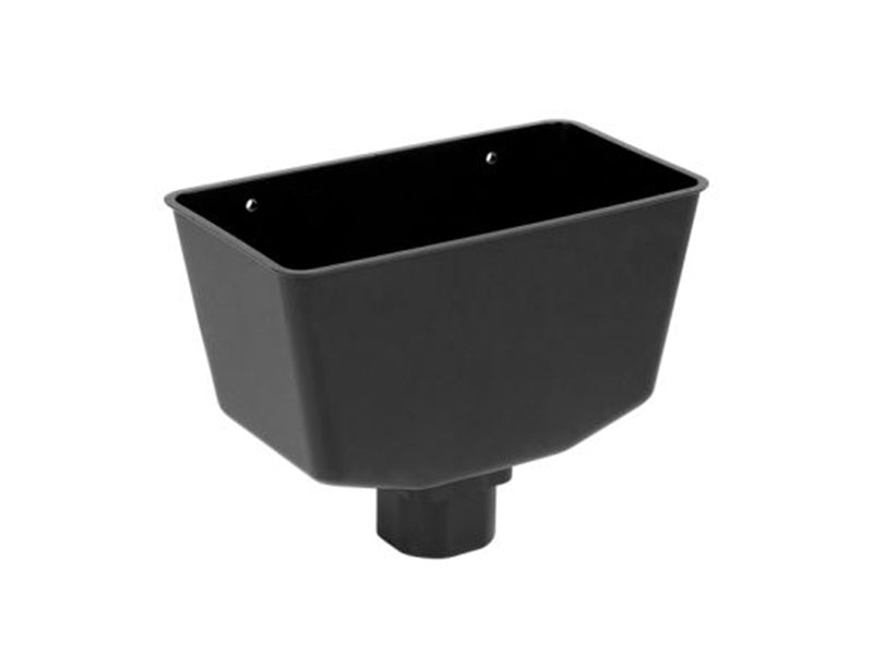 Rainwater Gutter Hopper Head - Black