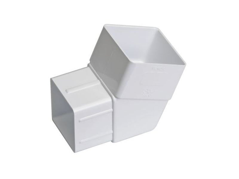 Rainwater Downpipe 112 Deg. Offset Bend - White