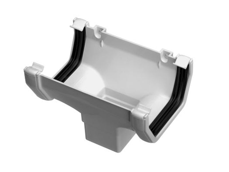 Rainwater Running Outlet - White