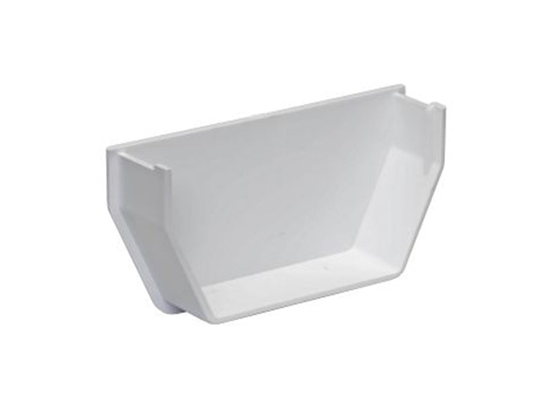 Rainwater Internal Square Gutter Stop End - White