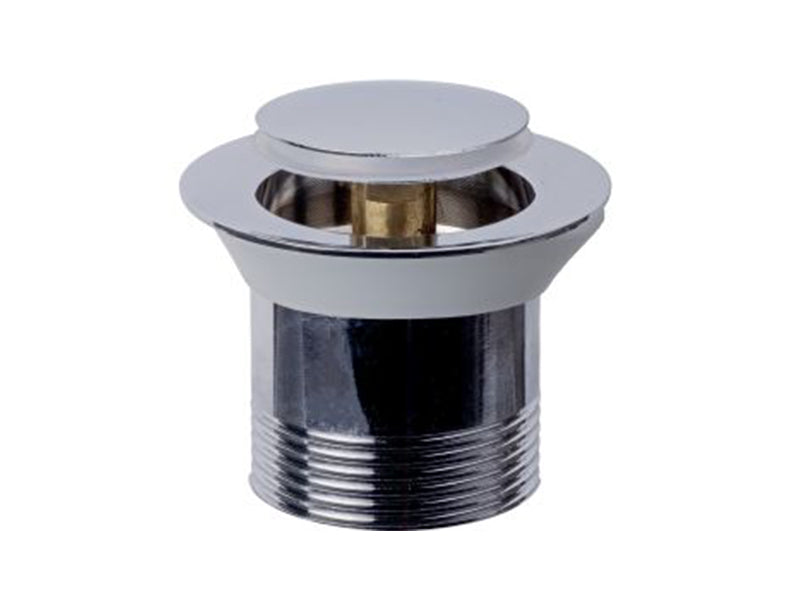 Flush Popper C.P. on Brass Basin Wastes