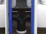 Waste Water Connector with Double Branch