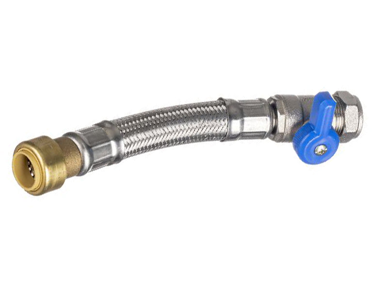 Standard Range Flexible Plumbing Connectors Type FC23 Straight Pushfit to Straight Valved Compression