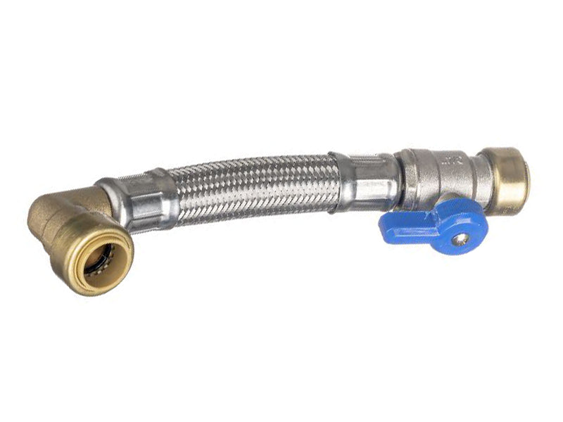 Standard Range Flexible Plumbing Connectors Type FC33 Elbow Pushfit to Straight Valved Pushfit