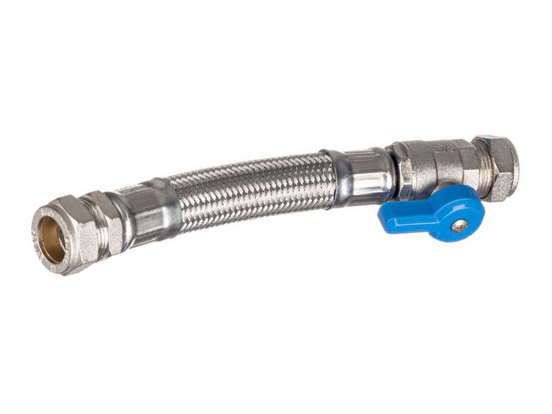 Standard Range Flexible Plumbing Connectors Type FC5 Straight Compression to Straight Valved Compression